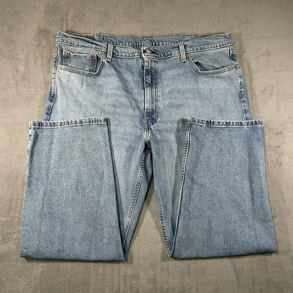 Levi’s 550 Jeans Light Wash Men’s 42x29 Relaxed Fit Straight Leg Denim